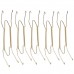 WISHAVE 10Pcs 10-Inch Medium Invisible Plate Hangers Wall Display Holders Brass   263718275562